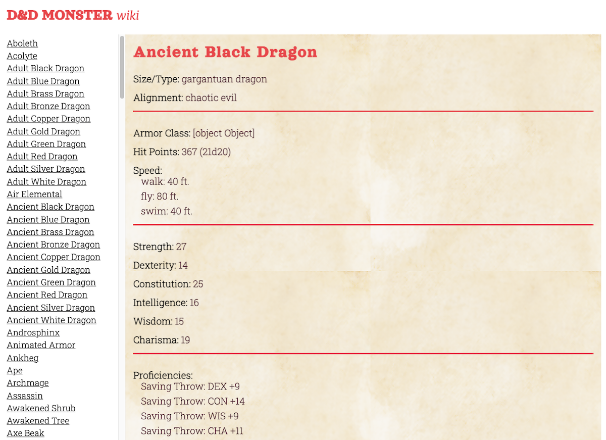 Dungeons & Dragons Dictionary